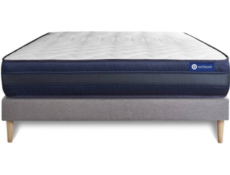 Conjunto de Somier + Colchón ACTISOM Actilatex Tech (Gris - 120x190cm)