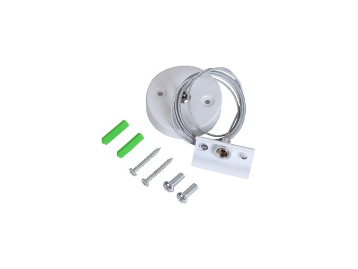 Kit De Suspensión Para Carril Monofásico Blanco