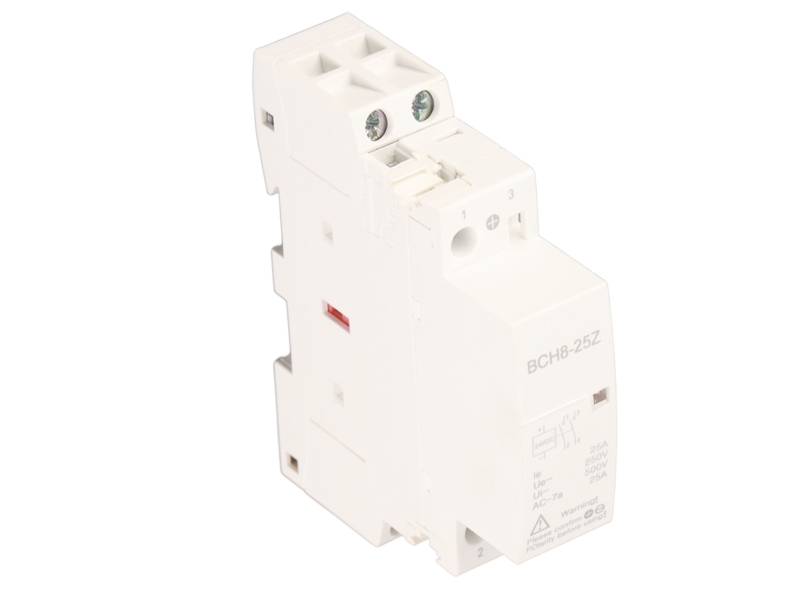 Contactor Silencioso De Cc Bch8-25z 2no 25a Para Sistema De Control Inteligente - Residencial/hotelero