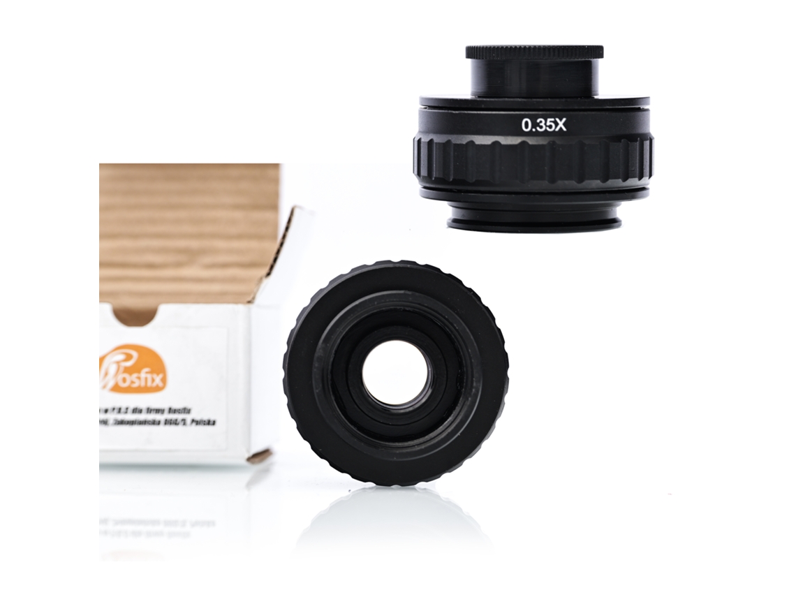 Adaptador ajustable 0,35x para cámara de microscopio trinocular – Alta calidad | Montura de 38 mm/25 mm | Precisión