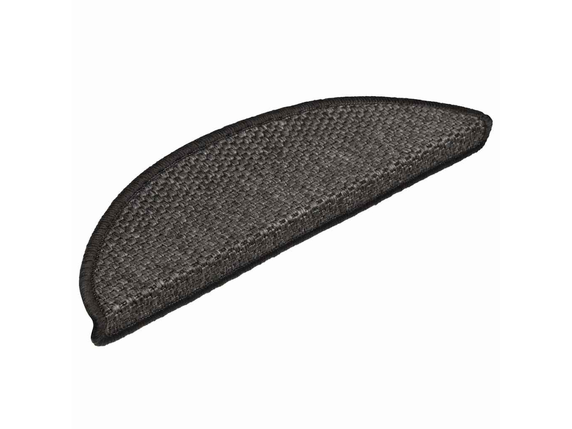 Alfombra Autoadhesiva Escalera Sisal 30 Uds Antracita