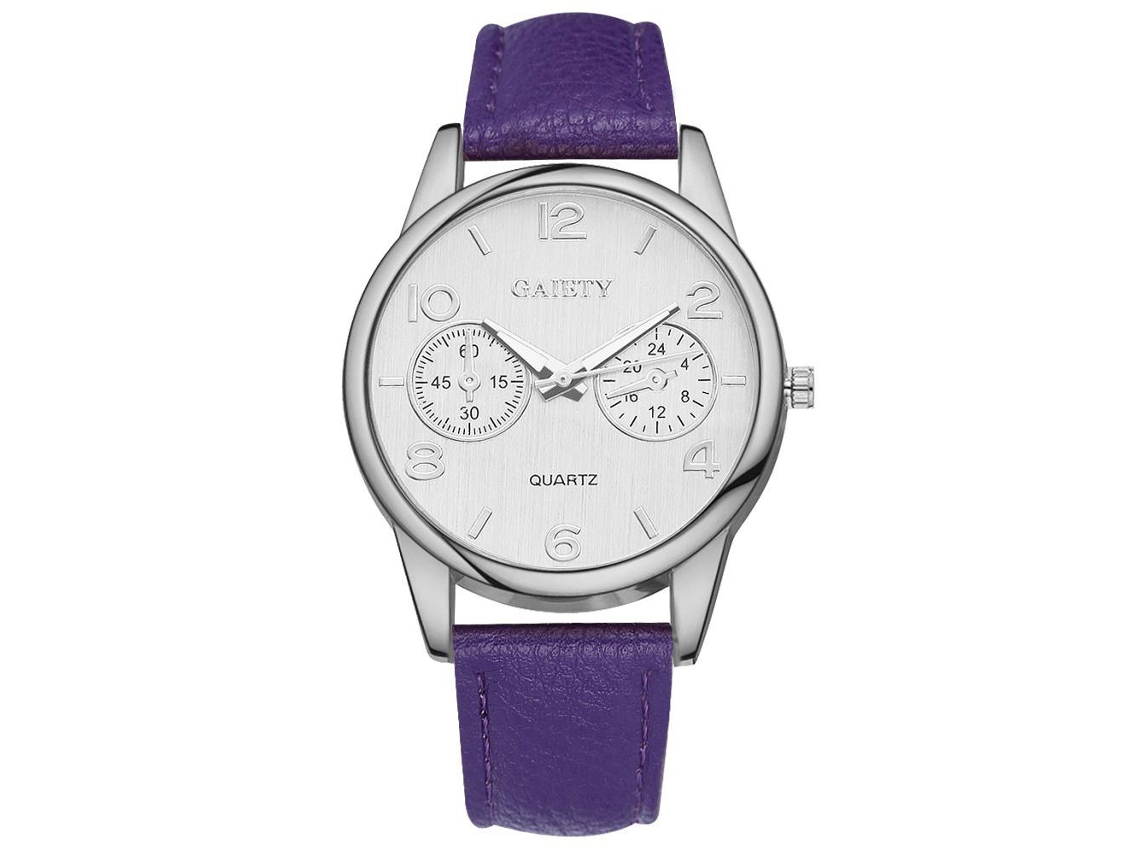 Reloj De Pulsera Analógico De Cuarzo Con Diamantes De Imitación Para Hombre Y Mujer (blanco)