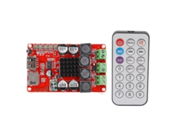 Placa amplificadora digital TPA3116 con receptor Bluetooth, control remoto, compatible con unidades flash USB, tarjetas TF y radio FM.