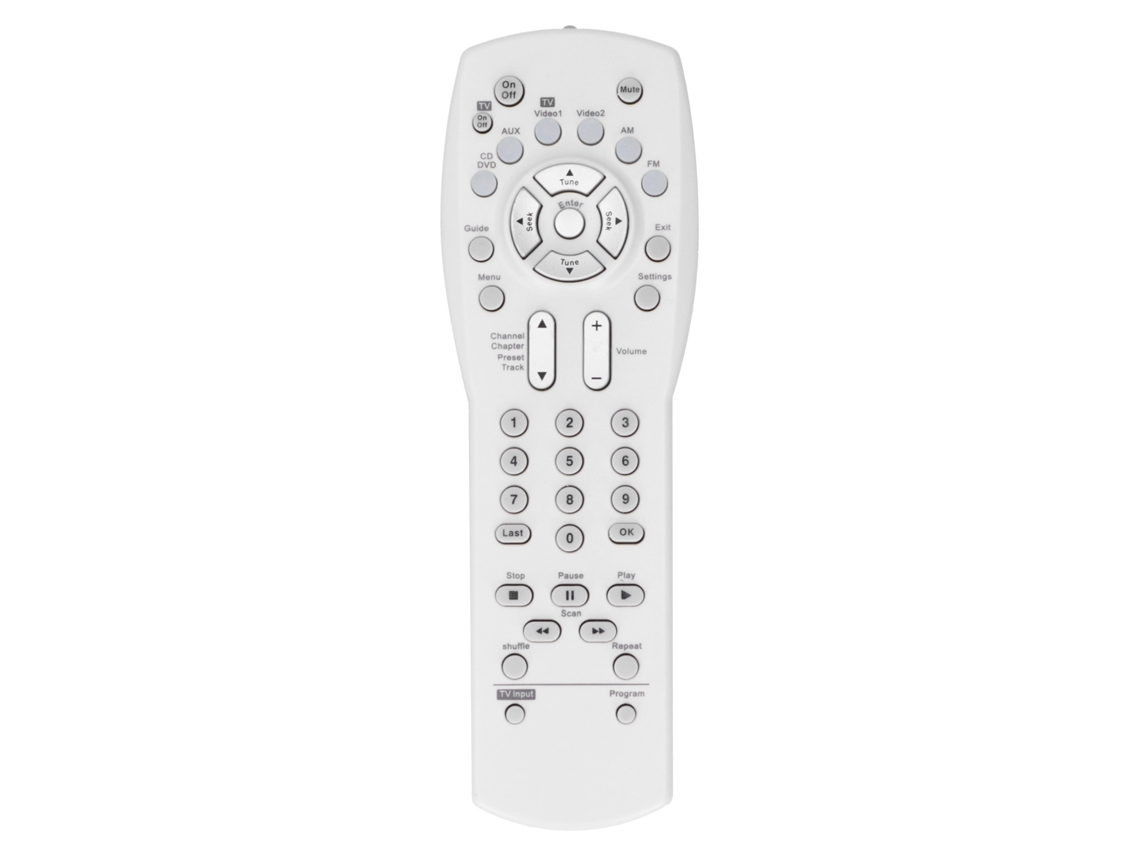 Controlador De Sistema De Centro Multimedia De Tv Dvd Vcr Aux Audio Vídeo Para Serie Av 3‑2‑1blanco