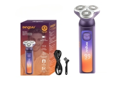 Afeitadora eléctrica para hombre, de tres cabezales, recargable por USB, lavable, para todo el cuerpo.