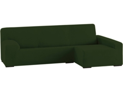 Funda Chaise Longue TODOPARAMICASA Ulises Verde (Brazo Derecho Largo -  250 - 310 cm)