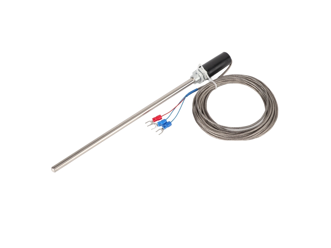 Sonda Termocupla M12 Acero Inoxidable Pt100 Sensor Temperatura 0-400°c 200mm 5m