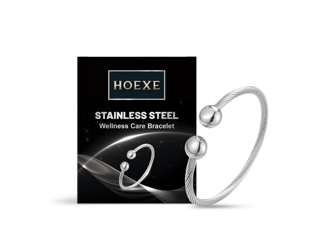 Pulsera abierta de hilo de plata