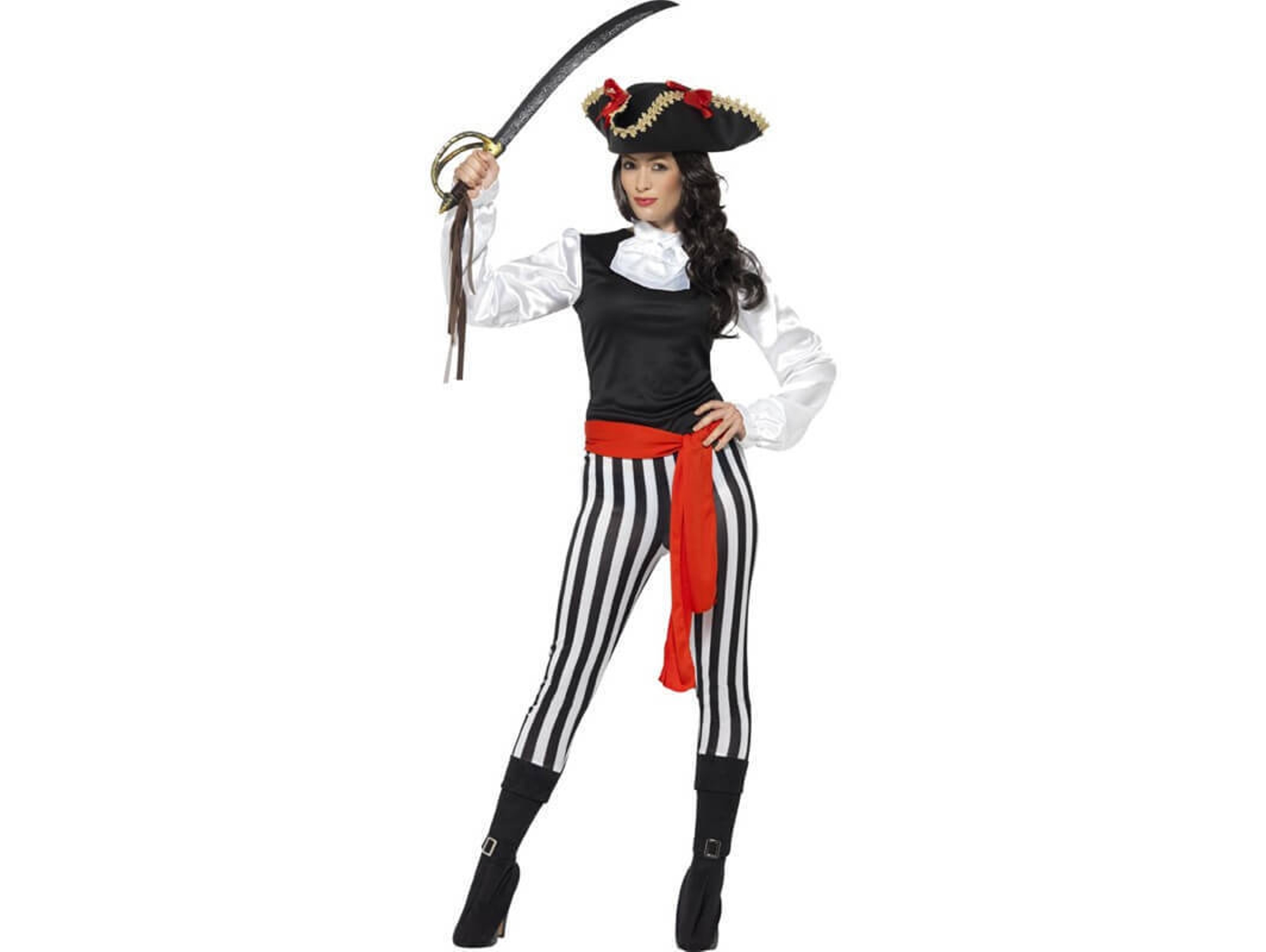 Disfraz de Mujer DISFRAZZES Pirata A Rayas (Talla: M)