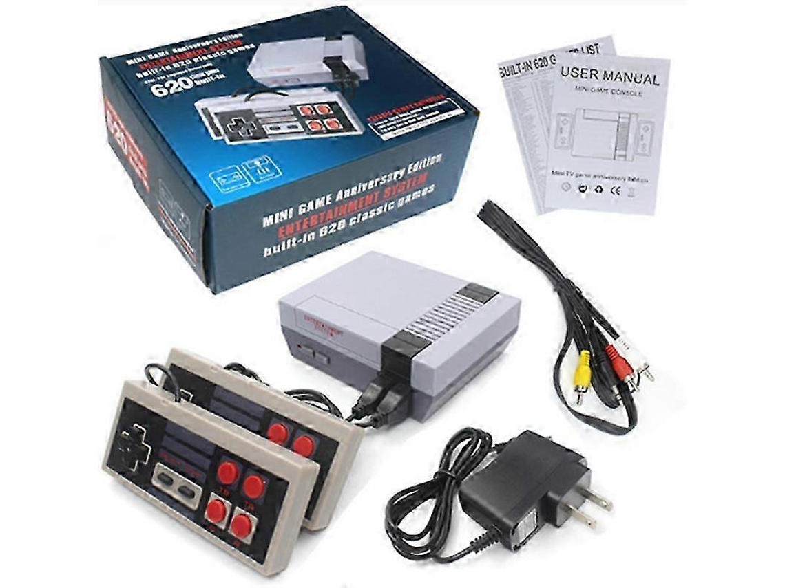 Consola De Juegos Retro Clásica Con 620 Juegos, Salida Av Y Hdmi Hd De 8 Bits, Lista Para Usar, Regalo Para Adultos Y Niños (fpl16)