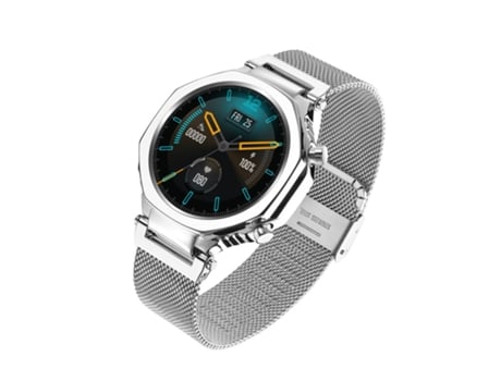 Reloj inteligente, rastreador de actividad física con monitor de 24 horas, plateado VEANXIN