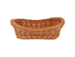 Cesta De Panes Cesta De Frutas Soporte Para Servir Alimentos De Cocina Cesta De Imitación De Rattan Webake