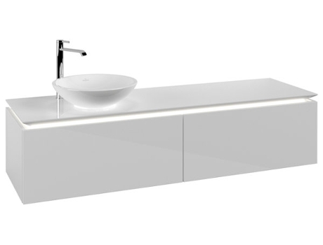 Villeroy &amp Boch Legato Vanity unit B595 1600x380x500mm lavabo a la izquierda iluminación LED
