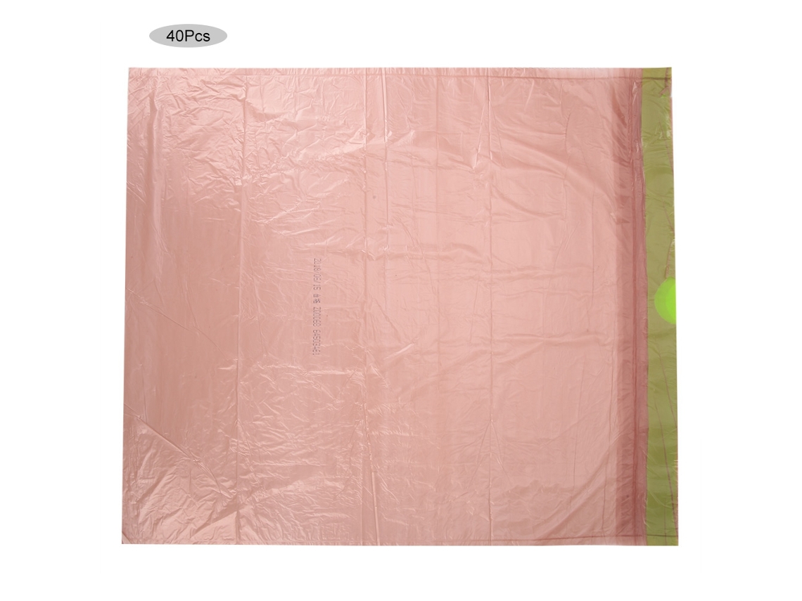 Baok - 40 unidades de bolsas de basura ultrarresistentes, gruesas y biodegradables para el hogar y la oficina.