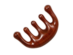 Pente De Massagem De Sândalo Com 5 Dentes Aumentados Aliviar Fadiga Pente Meridiano Massager Cabeça