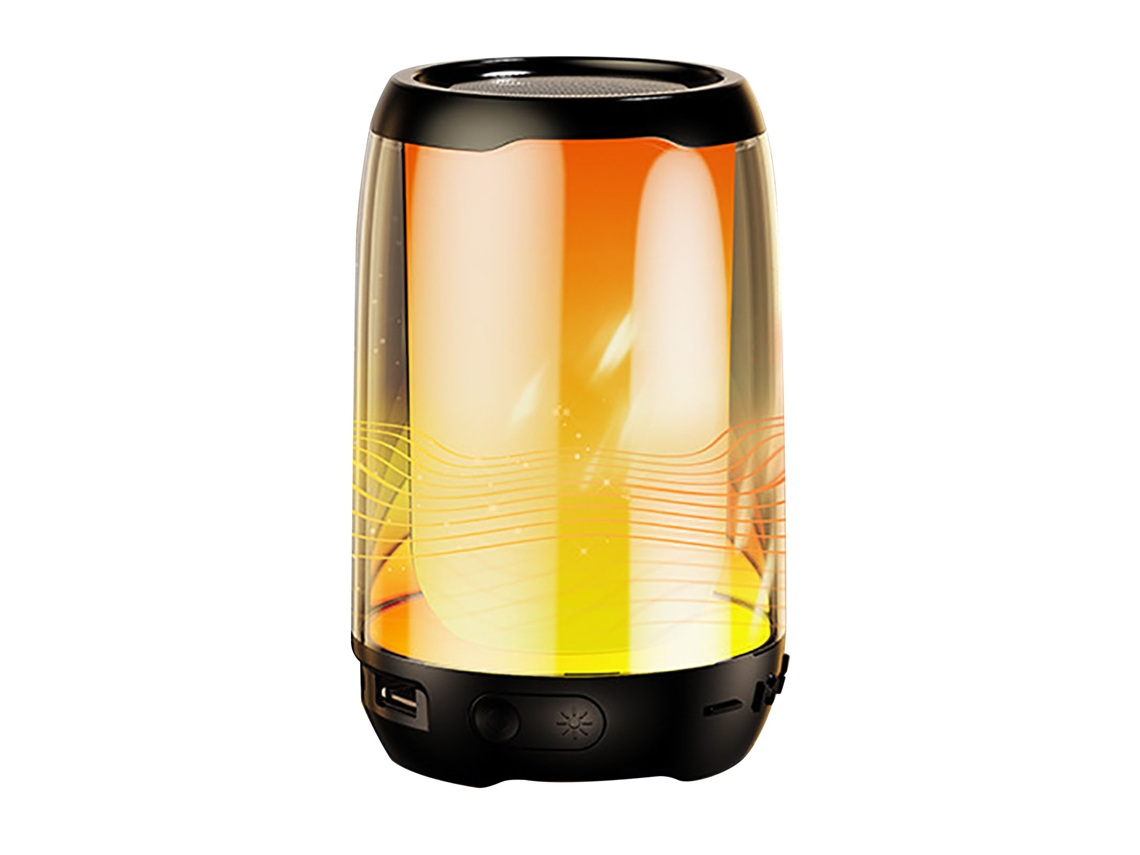 Altavoz Bluetooth Portátil Con Luz Nocturna Led, Mini Altavoz Inalámbrico Multifuncional