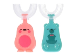 Cepillo de dientes de silicona en forma de U para niños Cepillo de dientes de boca completa con mango DIGITALLAB