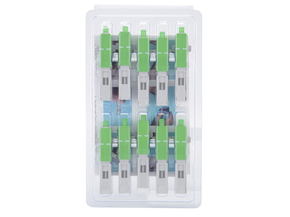 10 Conectores Rápidos De Fibra Óptica Sc/apc A Adaptador De Empalme De Conexión En Frío Rápida Ftth