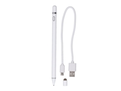 Lápiz Capacitivo Universal De Aluminio Blanco Con Punta Fina Para Pantallas Táctiles (ios Y Android).