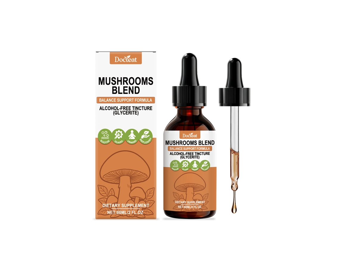Gotas de suplemento nutricional oral a base de hongos
