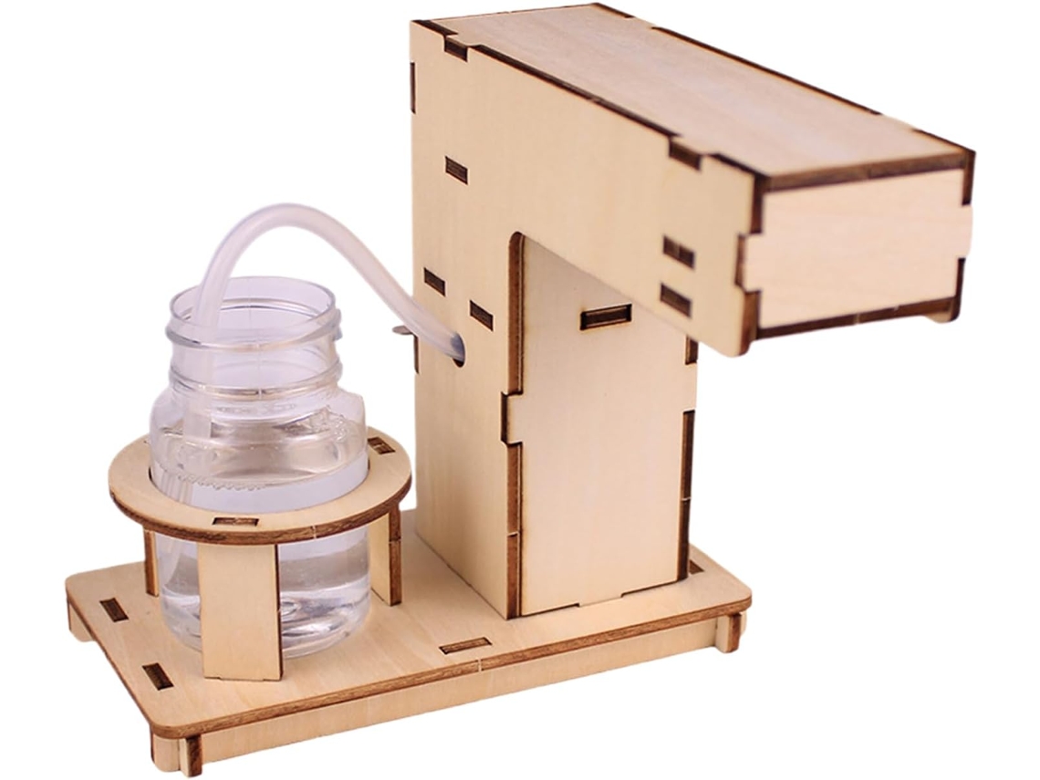 Dispensador de jabón sin contacto, dispensador automático de jabón líquido, kit de manualidades de madera Vayotoy