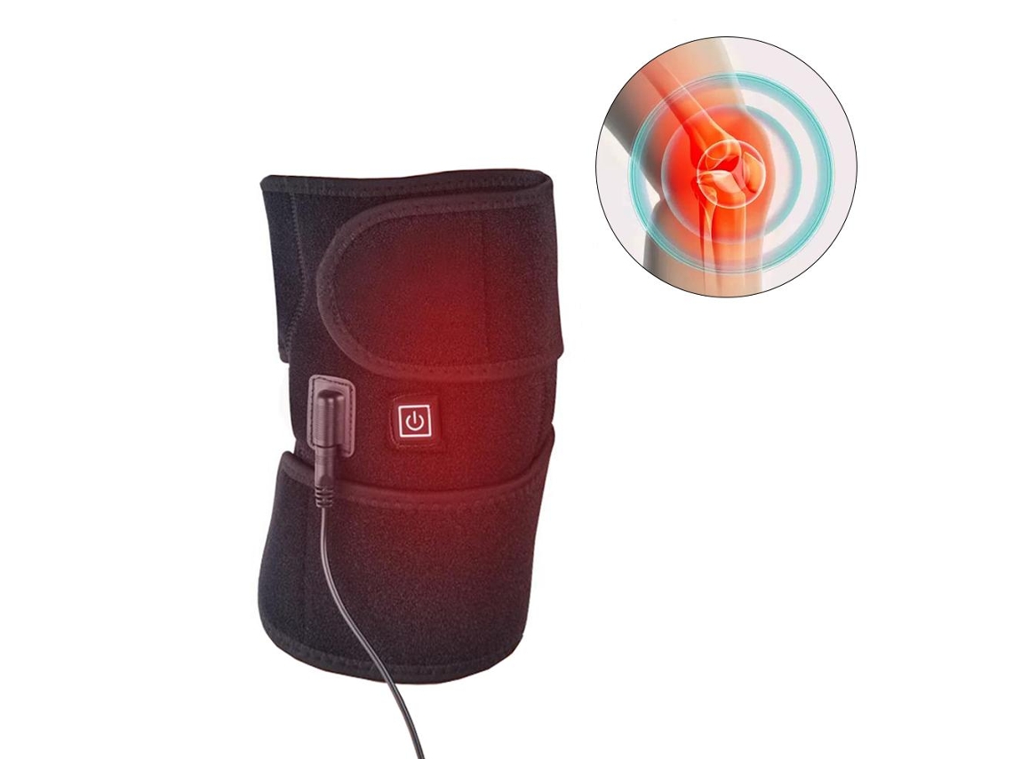 Soporte de Rodilla Eléctrico Calefactable, Almohadillas Ajustables para Rodillas, Pantorrillas y Brazos KOFIHETY