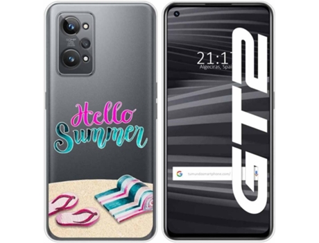 Carcasa para Realme GT 2 5G TUMUNDOSMARTPHONE Dibujos Transparente Summer Multicolor
