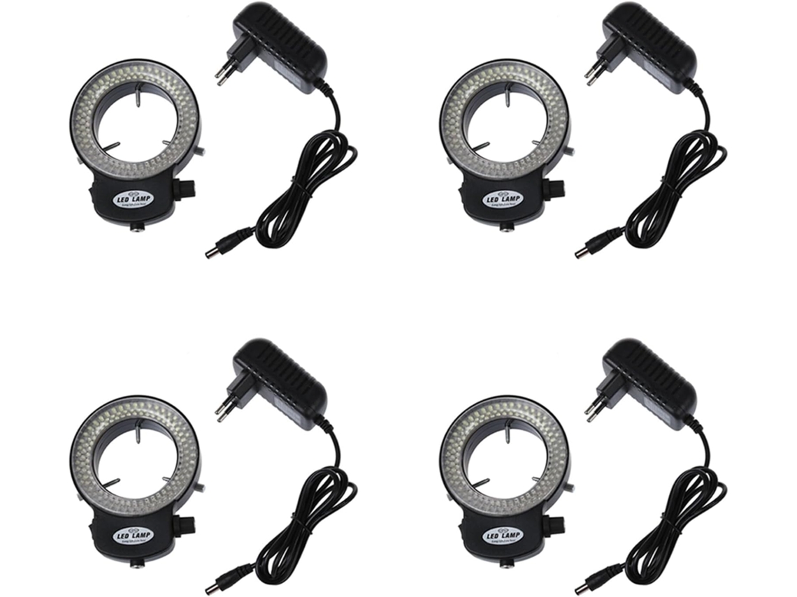Anillo De Luz Para Miniscopio 4x 144 Led, Ajustable De 0 A 100