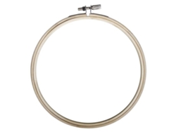 Círculo de bordado Rayher 17 cm Madera natural 8 mm de grosor Ideal para pasatiempos creativos