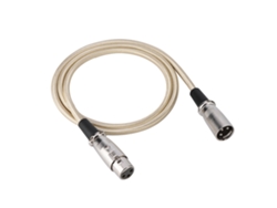 Cable De Micrófono Xlr Macho A Hembra De 3 Pines, 1 Metro (3,3 Pies), Nailon Dorado