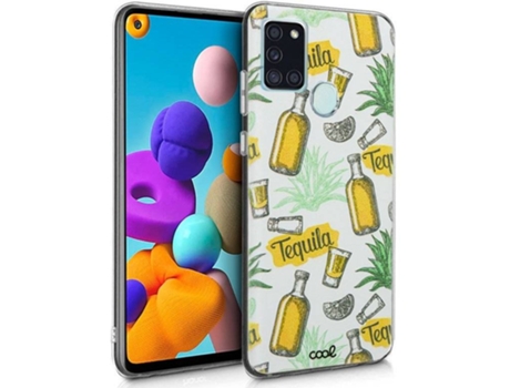 Funda para Samsung Galaxy A21s COOL Dibujos Tequilla Blanco