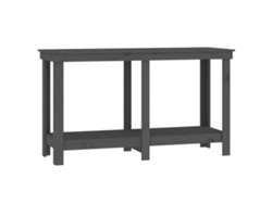 Maison Exclusive - Banco De Trabajo De Madera Maciza De Pino Gris 140x50x80 Cm