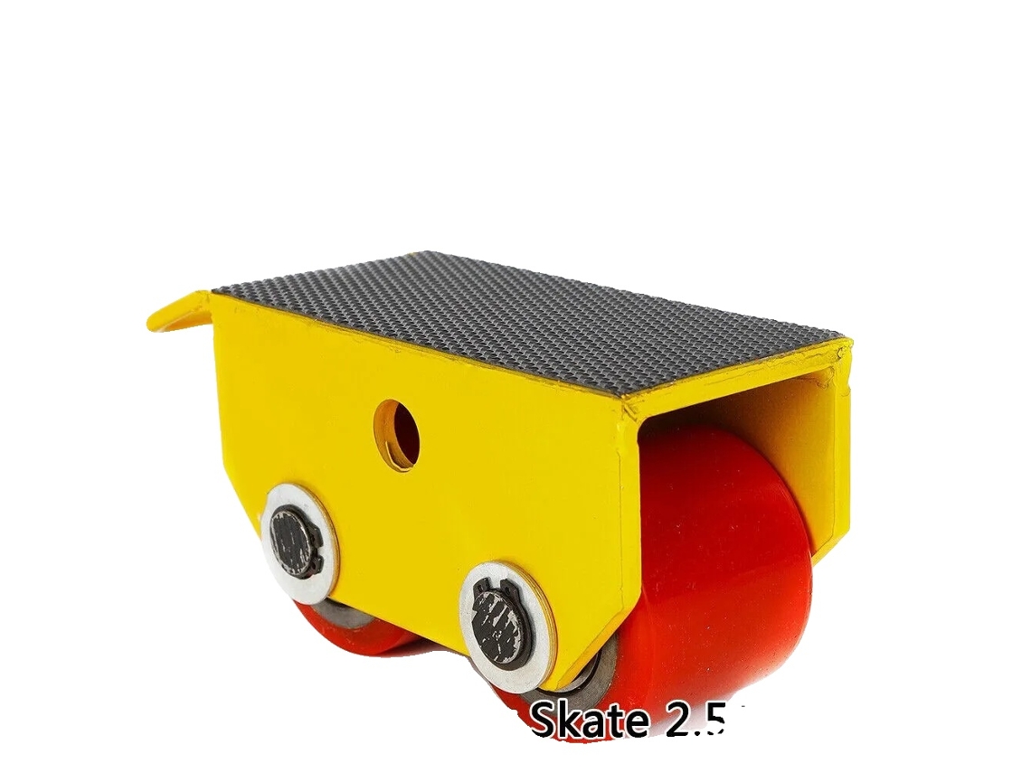 Carro de transporte, Capacidad de carga máxima 2,5 t, Dimensiones con asa 22*10*11 cm, Dimensiones sin asa 18*10*11 cm, Número de ruedas 2, Peso