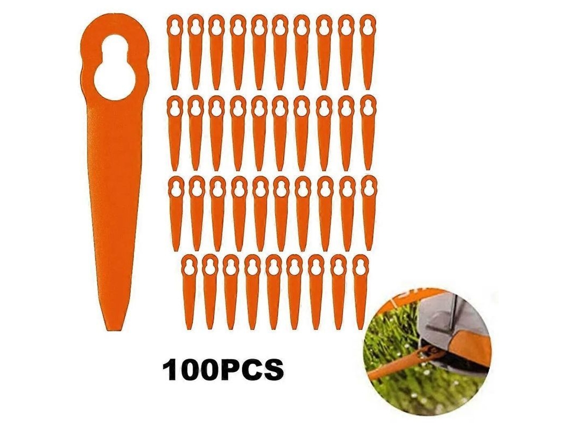 100 Piezas Cuchillas De Corte Abs Para Stihl Polycut 2-2 3-2 Fsa 45 57 Fse 52 Repuesto