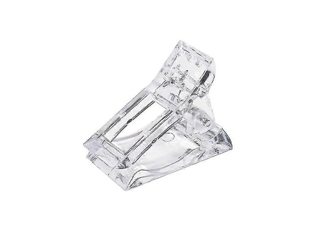25-26 Transparent Nail Tips Clip, Poly Gel Quick Building Nail Clamps Finger Extension Uv Led Quick Nail Builder Kit Plastic Manicure Tools For P