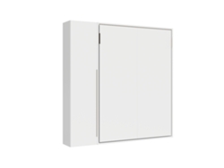 Cama Doble Plegable Vertical Versia 160 Con Armario De 1 Puerta Izquierda Blanco