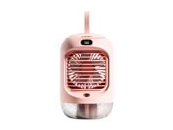 Ventilador De Sobremesa Portátil Con Función De Nebulización, Velocidad Del Viento Y Rotación Ajustables, Y Equipado Con Luz Nocturna.
