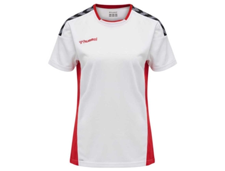 Camiseta de Mujer para Fútbol HUMMEL Authentic Poly Rojo (XL)