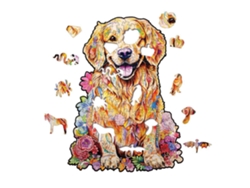 Rompecabezas de madera de Chrui Golden Retriever, tamaño 11,7 x 16,54, el mejor regalo para adultos y niños (A3)