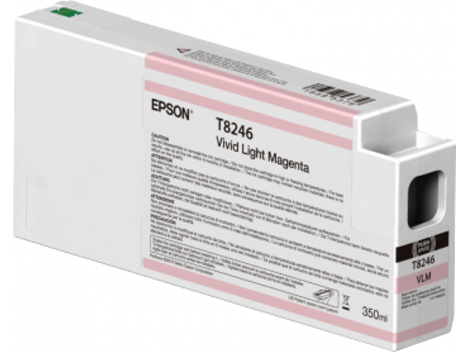 Cartucho de tinta original EPSON 350 ml , Magenta vivo claro, C13T824600, T8246