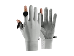 2026rebe-guantes De Sol De Seda De Hielo Protección Uv Antideslizantes Respirantes Con 2 Dedos Cortados Para Pesca Ciclismo Verano