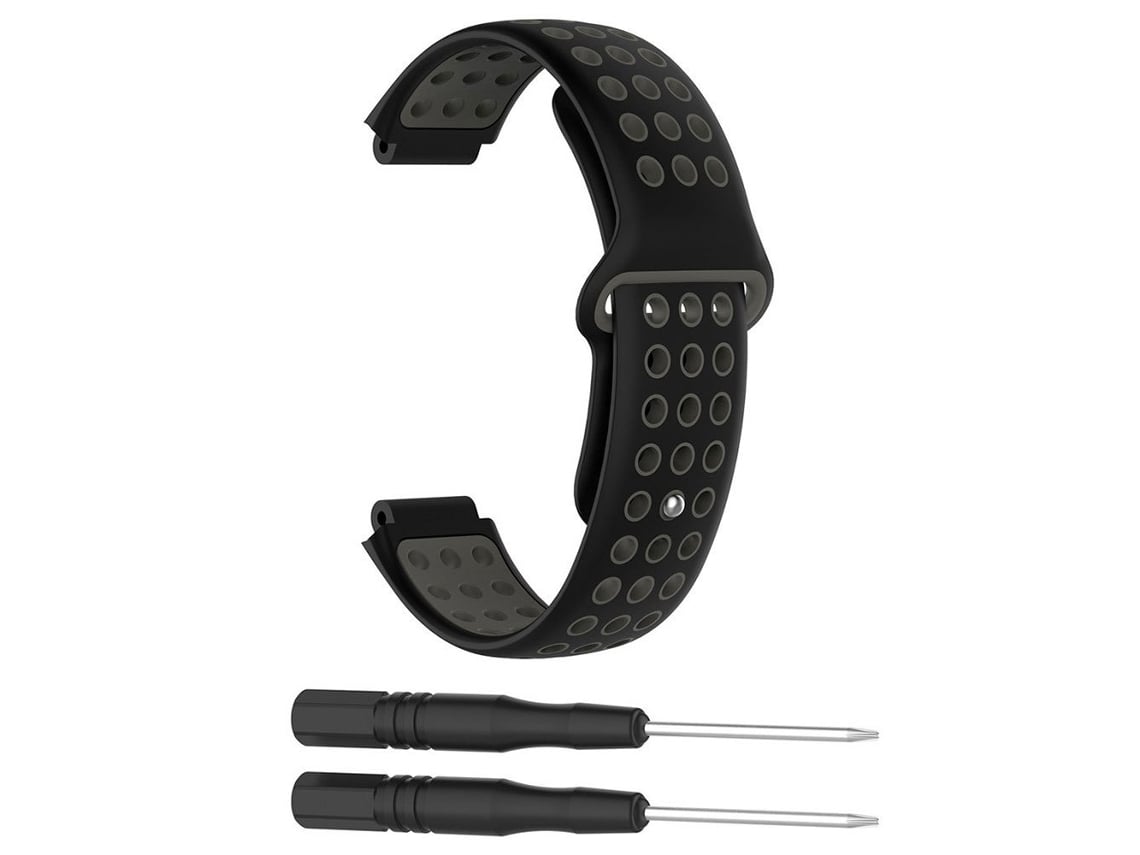 Pulseira Em Silicone Para Garmin Forerunner 235/230/220/630/620735 Preto/cinzento Hexinyigjly