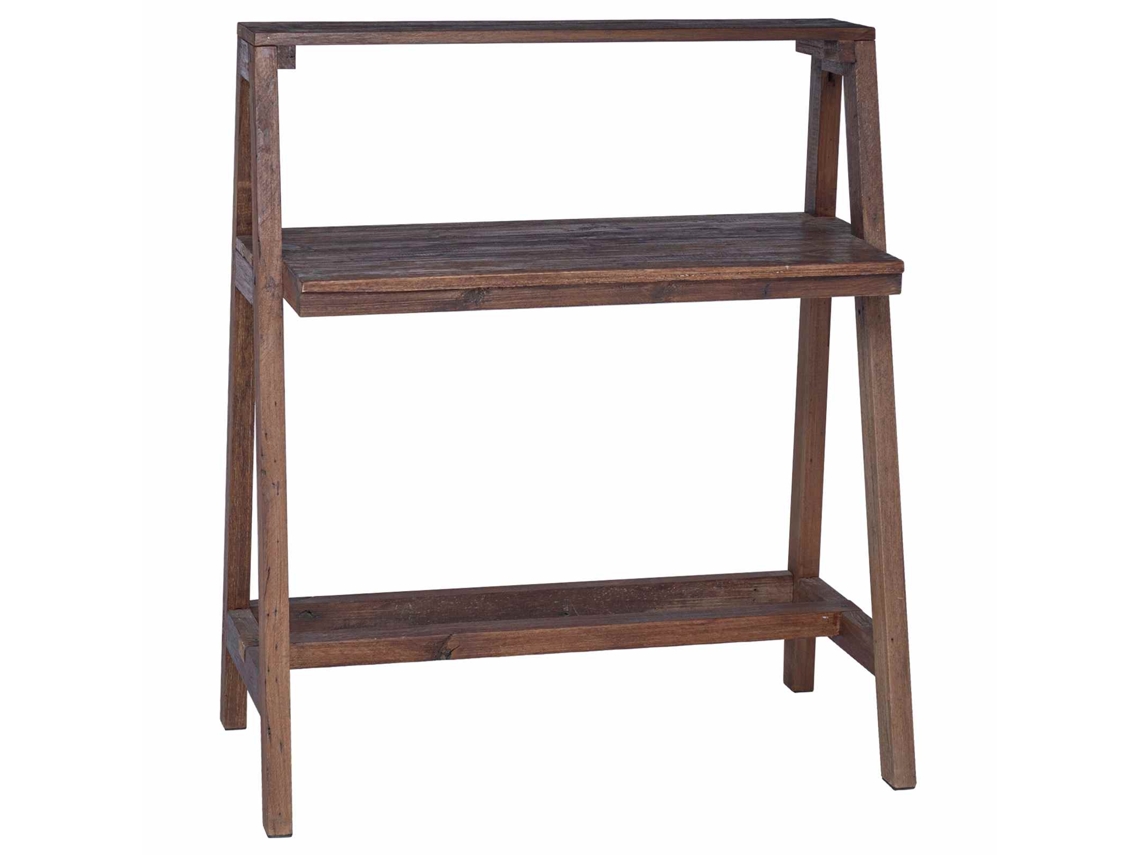 Mesa | Mesa marrón de 90 x 50 x 103 cm, madera maciza reforzada.