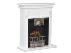 Chimenea En Miniatura 1:12 Para Casa De Muñecas, Juguete Decorativo De Simulación.