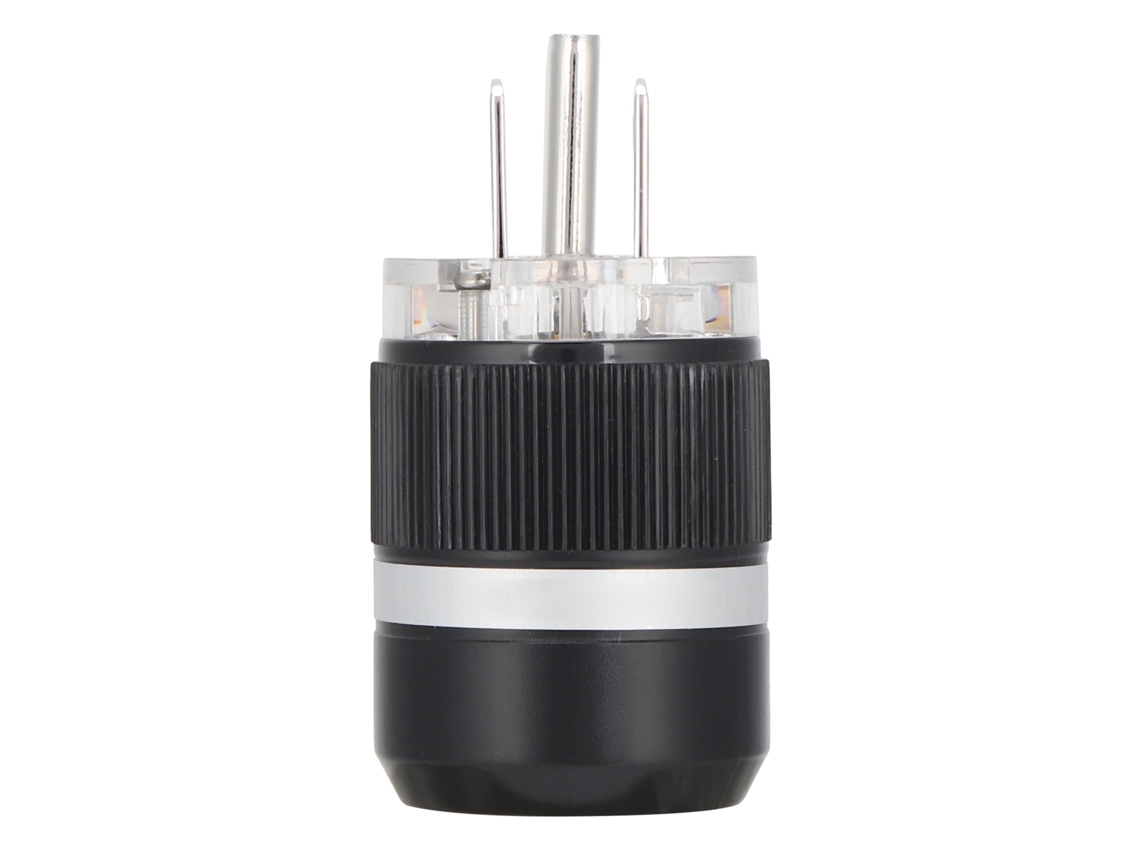Plugue De Energia Monosaudio M101r De Cobre Puro Ródio Placado Para Equipamentos Audiovisuais Profissionais