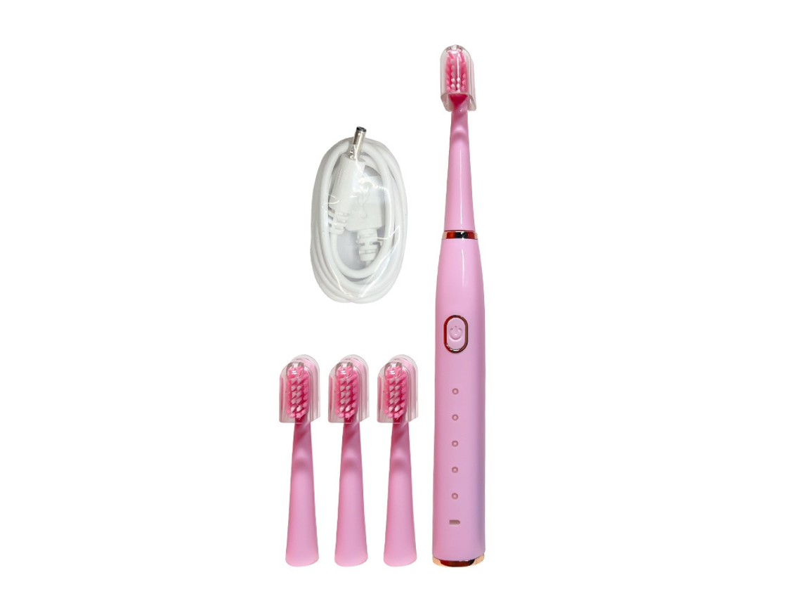 Cepillo De Dientes Eléctrico Para Niños, Color Rosa.