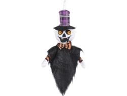 Colgante De Muñeco Fantasma De Halloween, Decoración Colgante, Calabaza Fantasma, Soplador De Viento