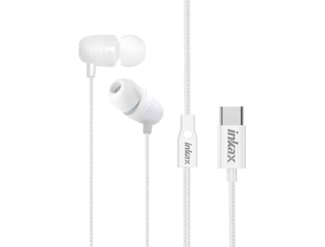 Auriculares con Cable INKAX HFEP14WHUSBC (In Ear - Noise Cancelling - Blanco)