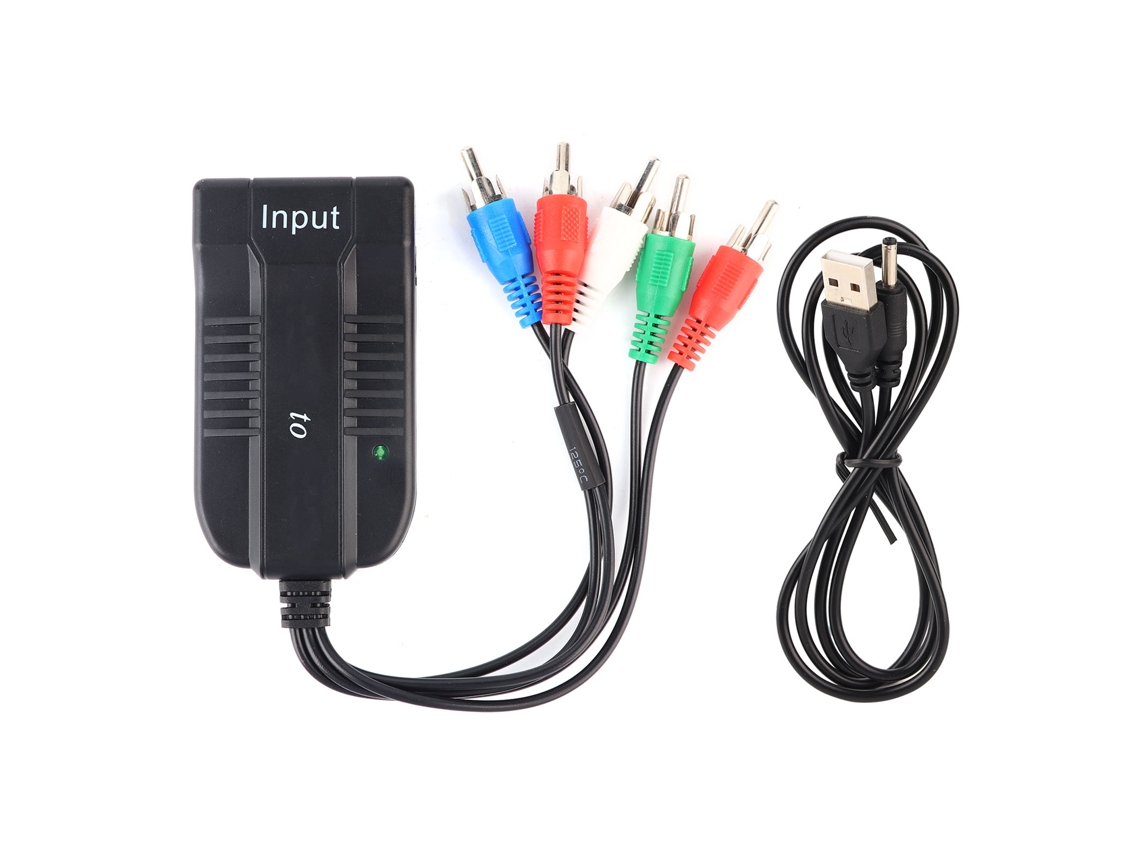 Adaptador HDMI a YPbPr, convertidor de audio y vídeo 1080p