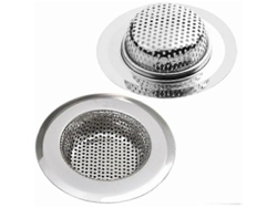 Juego de 2 filtros de desagüe de acero inoxidable, de 11,5 cm, para fregaderos, baños y lavabos, filtro antiobstrucción.